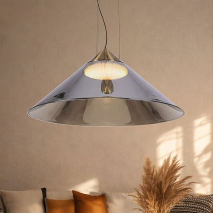 Rippvalgusti kaablil PRESTO 1xGX53/10W/230V, läbimõõt 50 cm, kuldne/suitsuhall