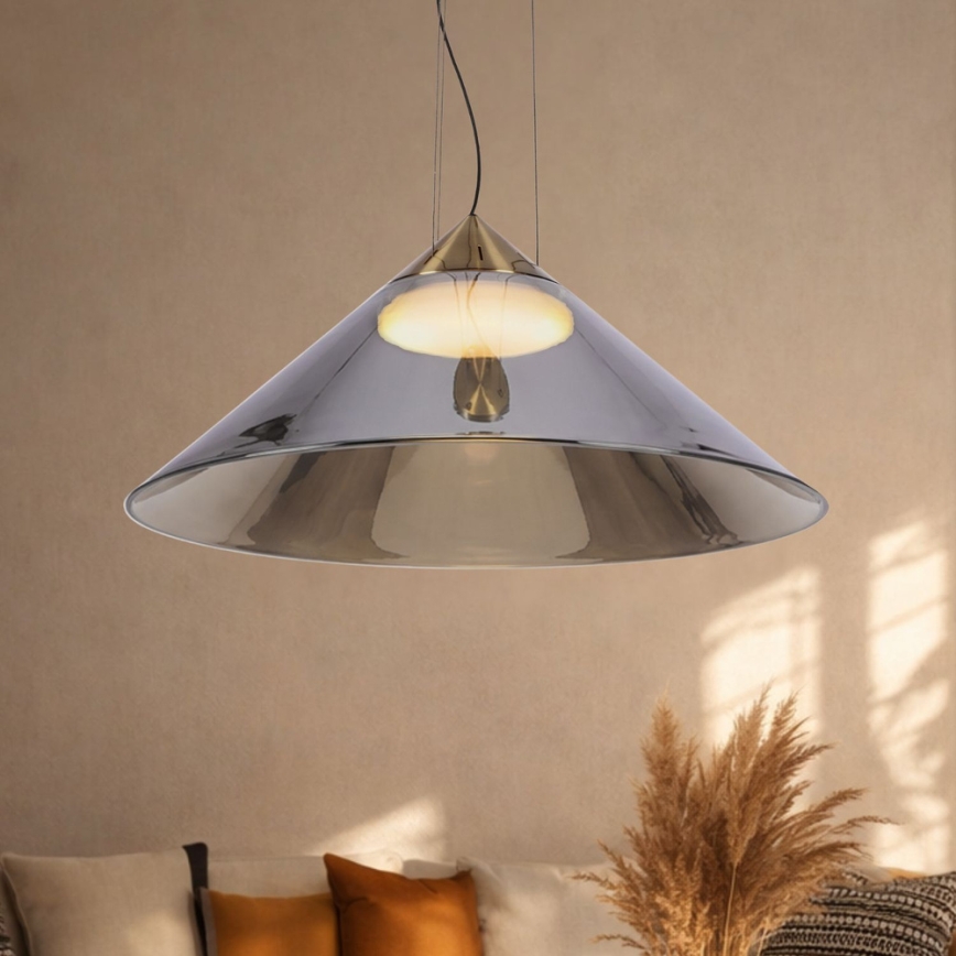 Rippvalgusti kaablil PRESTO 1xGX53/10W/230V, läbimõõt 50 cm, kuldne/suitsuhall