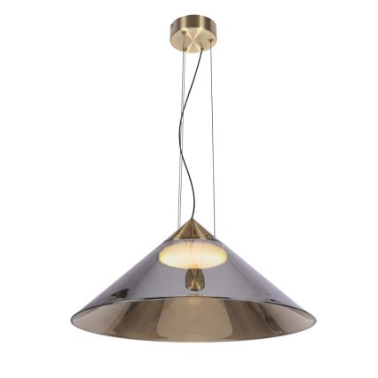 Rippvalgusti kaablil PRESTO 1xGX53/10W/230V, läbimõõt 50 cm, kuldne/suitsuhall