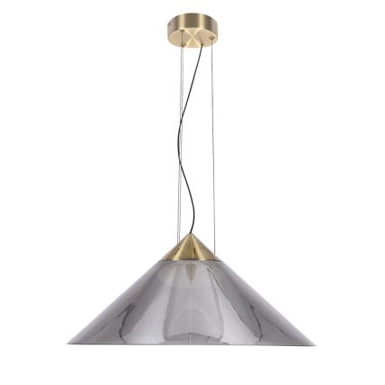 Rippvalgusti kaablil PRESTO 1xGX53/10W/230V, läbimõõt 50 cm, kuldne/suitsuhall