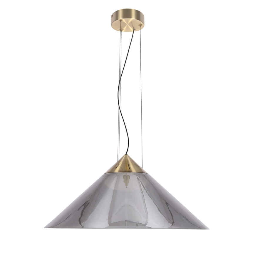Rippvalgusti kaablil PRESTO 1xGX53/10W/230V, läbimõõt 50 cm, kuldne/suitsuhall