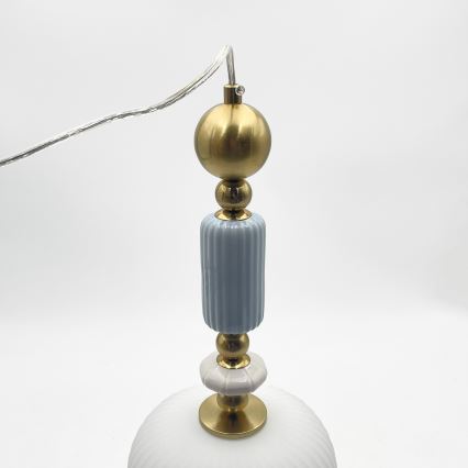 Rippvalgusti kaablil ROYAL 1xE27/15W/230V kuldne/valge