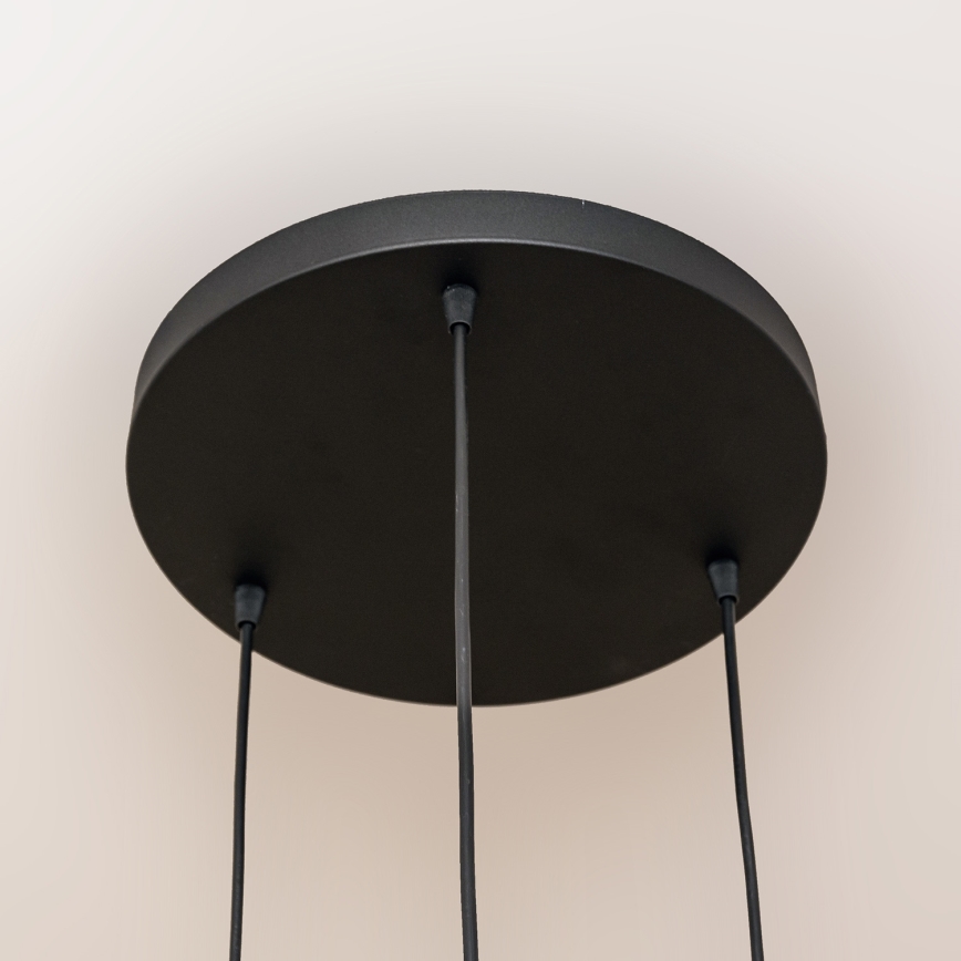 Rippvalgusti kaablil SOLANO 3xE27/15W/230V must/kuldne