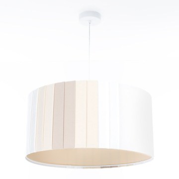 Rippvalgusti kaablil STRIPES 1xE27/60W/230V, läbimõõt 60 cm, kreemjas