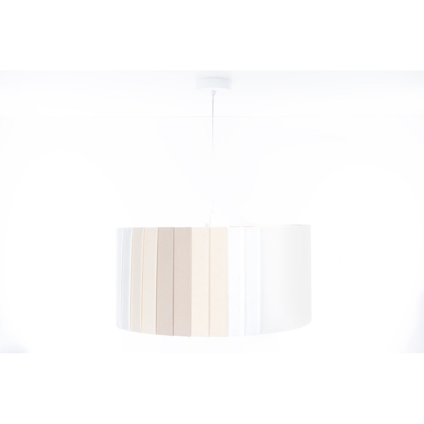 Rippvalgusti kaablil STRIPES 1xE27/60W/230V, läbimõõt 60 cm, kreemjas