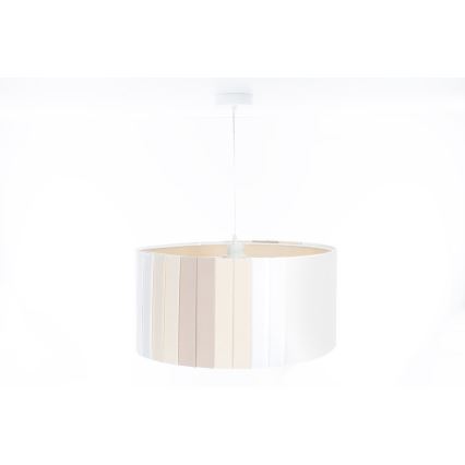 Rippvalgusti kaablil STRIPES 1xE27/60W/230V, läbimõõt 60 cm, kreemjas
