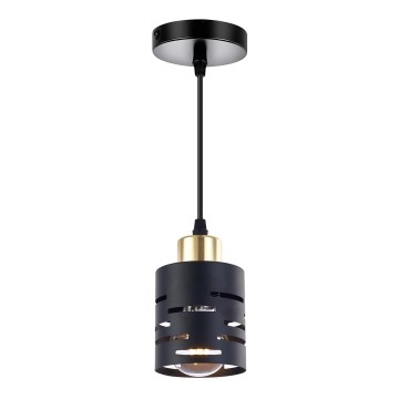 Rippvalgusti kaablile ELEN 1xE27/35W/230V must/kuldne