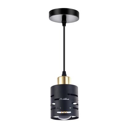 Rippvalgusti kaablile ELEN 1xE27/35W/230V must/kuldne