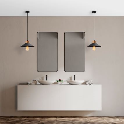Rippvalgusti MANAVGAT 1xE27/40W/230V musta/pruun