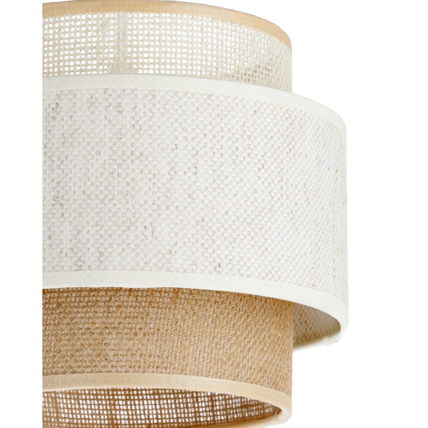 Rippvalgusti nööriga BOHO 2xE27/60W/230V valge/juut