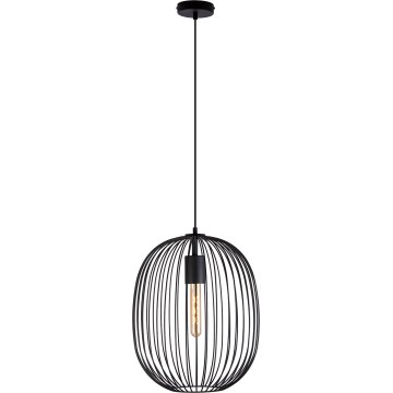 Rippvalgusti OVELLA nööril 1xE27/15W/230V läbimõõt 34 cm must