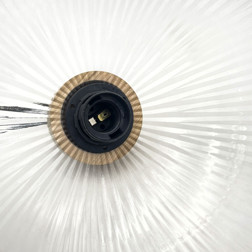 Rippvalgusti PIA 1xE27/60W/230V Ø 30 cm, tamm