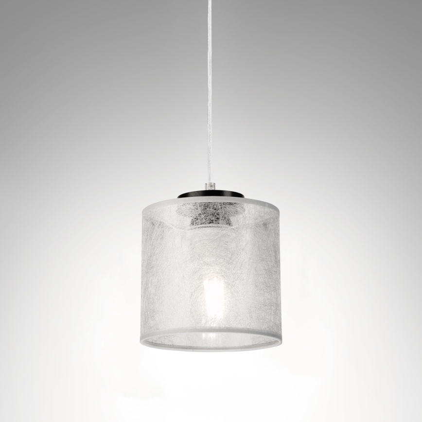 Rippvalgusti ROSA kaabliga 1xE27/60W/230V must/hall