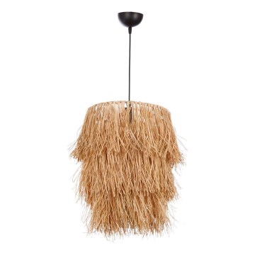 Rippvalgusti TASSEL 1xE27/40W/230V raffia