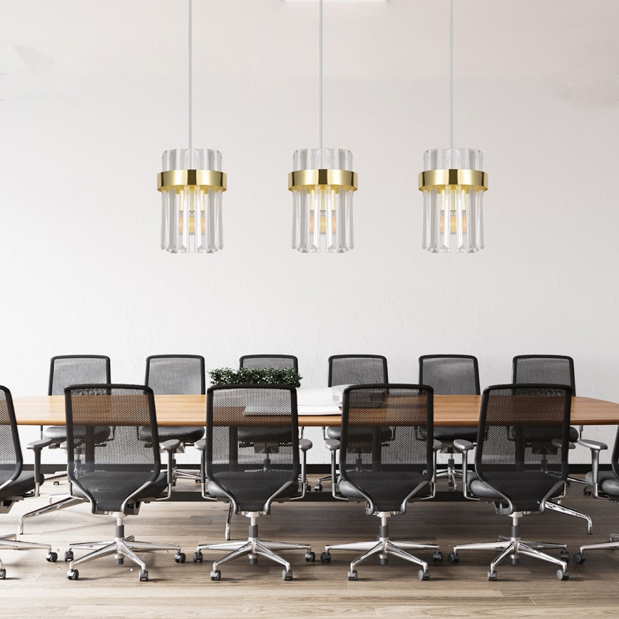 Rippvalgusti VETRO 3xE14/10W/230V, kuldne