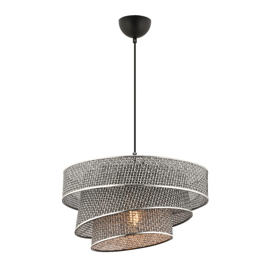 Riputatav lamp COUPER 1xE27/60W/230V hall/ läikiv kroon
