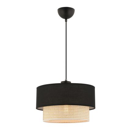 Riputatav lamp ECHO 1xE27/60W/230V must/kreem