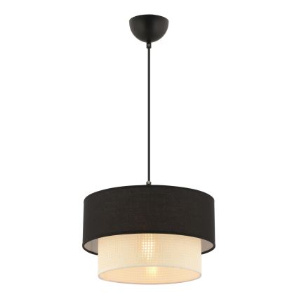 Riputatav lamp ECHO 1xE27/60W/230V must/kreem