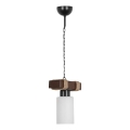 Riputatav lamp JASMIN 1xE27/40W/230V pruuni/valge