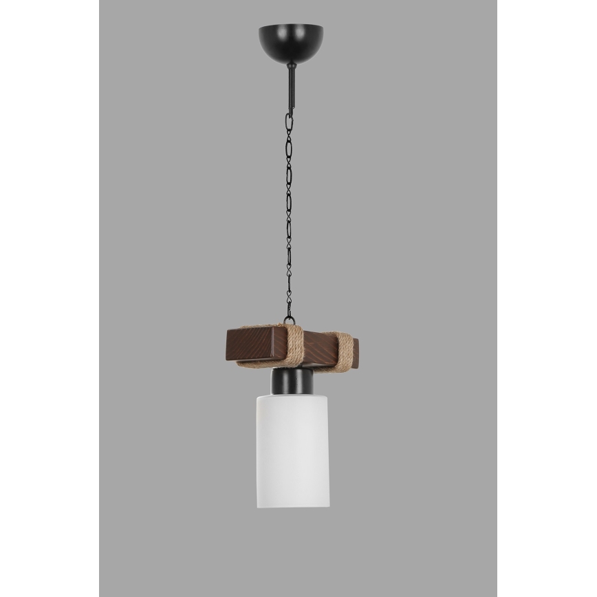 Riputatav lamp JASMIN 1xE27/40W/230V pruuni/valge