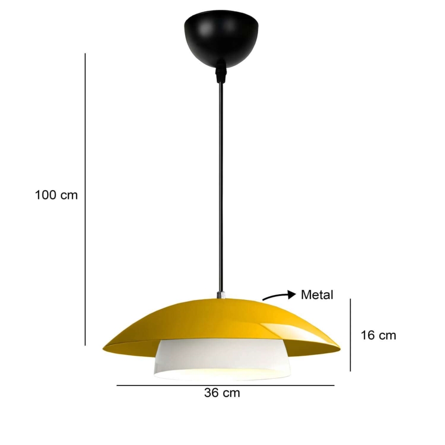 Riputatav lamp MOONLIGH 1xE27/40W/230V kollane
