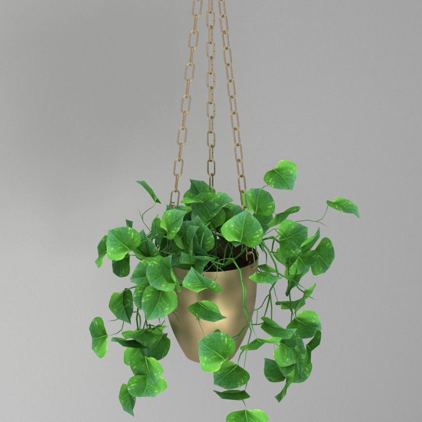 Riputatav lillepott 155x17 cm kuldne