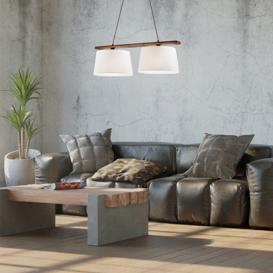 Laelamp nööril AIDA 2xE27/60W/230V