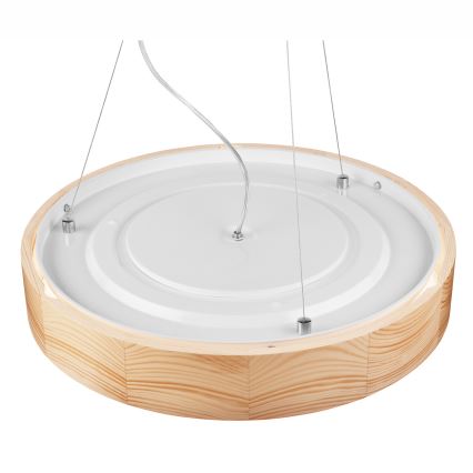 Ripats köisnööril NATURAL 3xE27/60W/230V ? 47 cm mänd