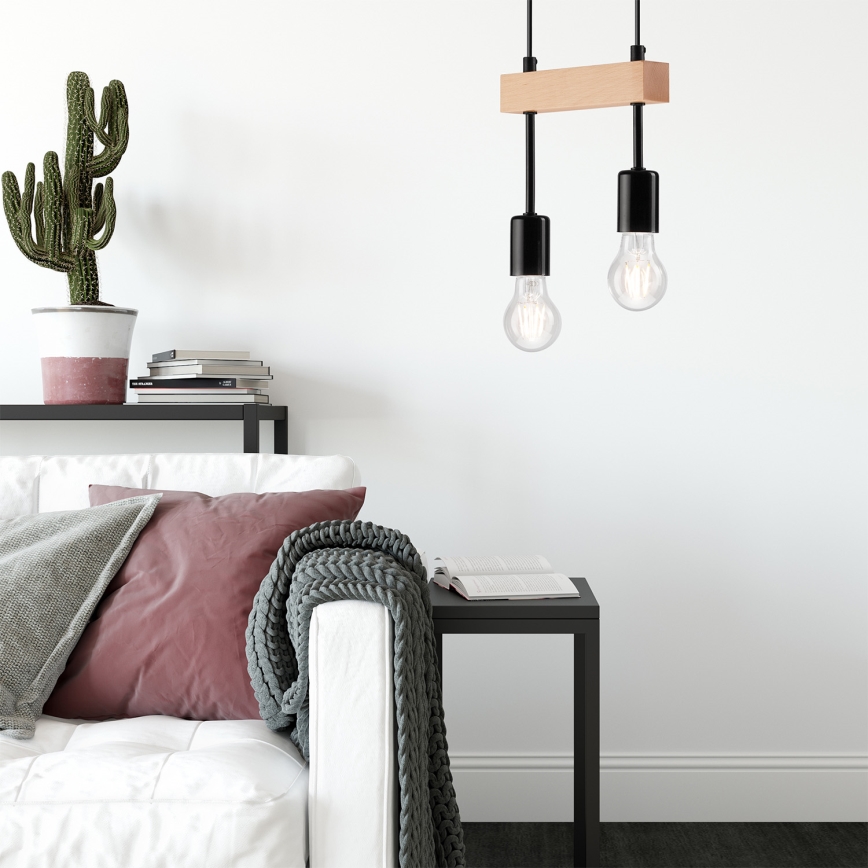 Ripats ORAZIO 2xE27/60W/230V pöök, kaabliga