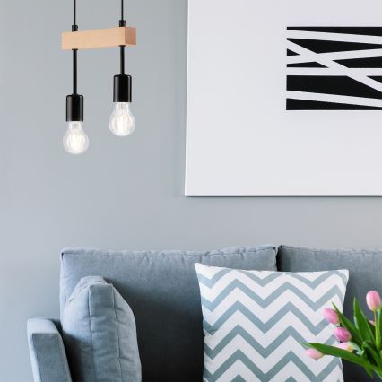 Ripats ORAZIO 2xE27/60W/230V pöök, kaabliga