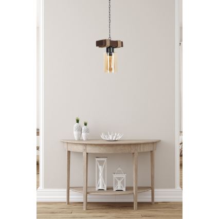 Riputuslamp JASMIN 1xE27/40W/230V pruun/bež