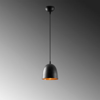 Riputuslamp TATTOO 1xE27/40W/230V Ø 16 cm must