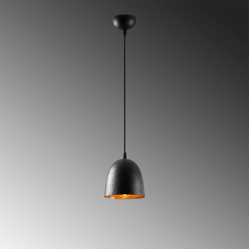 Riputuslamp TATTOO 1xE27/40W/230V Ø 16 cm must