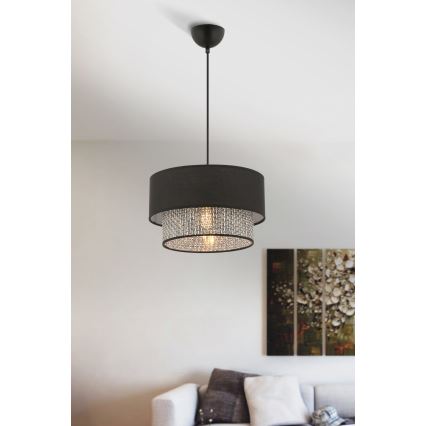 Riputusvalgusti ECHO 1xE27/60W/230V must/hall