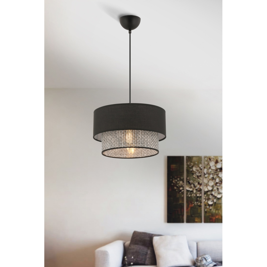 Riputusvalgusti ECHO 1xE27/60W/230V must/hall