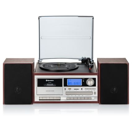 Roadstar HIF-8892 EBT - Hi-Fi-süsteem, millel on plaadimängija, CD- ja kassettmängija, 64W/230V + kaugjuhtimispult