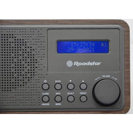 Roadstar HRA-700D+/WD - Raadio DAB+, FM ja äratuskellaga 16W/230V/4xAA