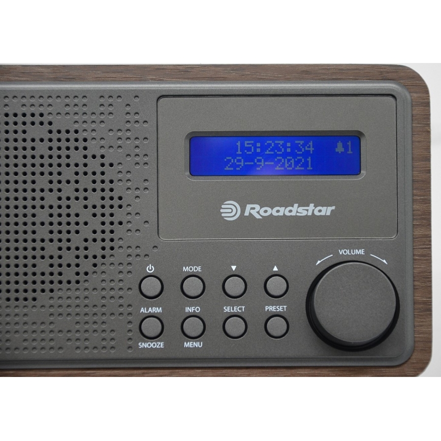 Roadstar HRA-700D+/WD - Raadio DAB+, FM ja äratuskellaga 16W/230V/4xAA