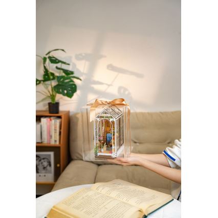 RoboTime - LED Raamatuhoidja Aed maja 3D puzzle 2xAAA