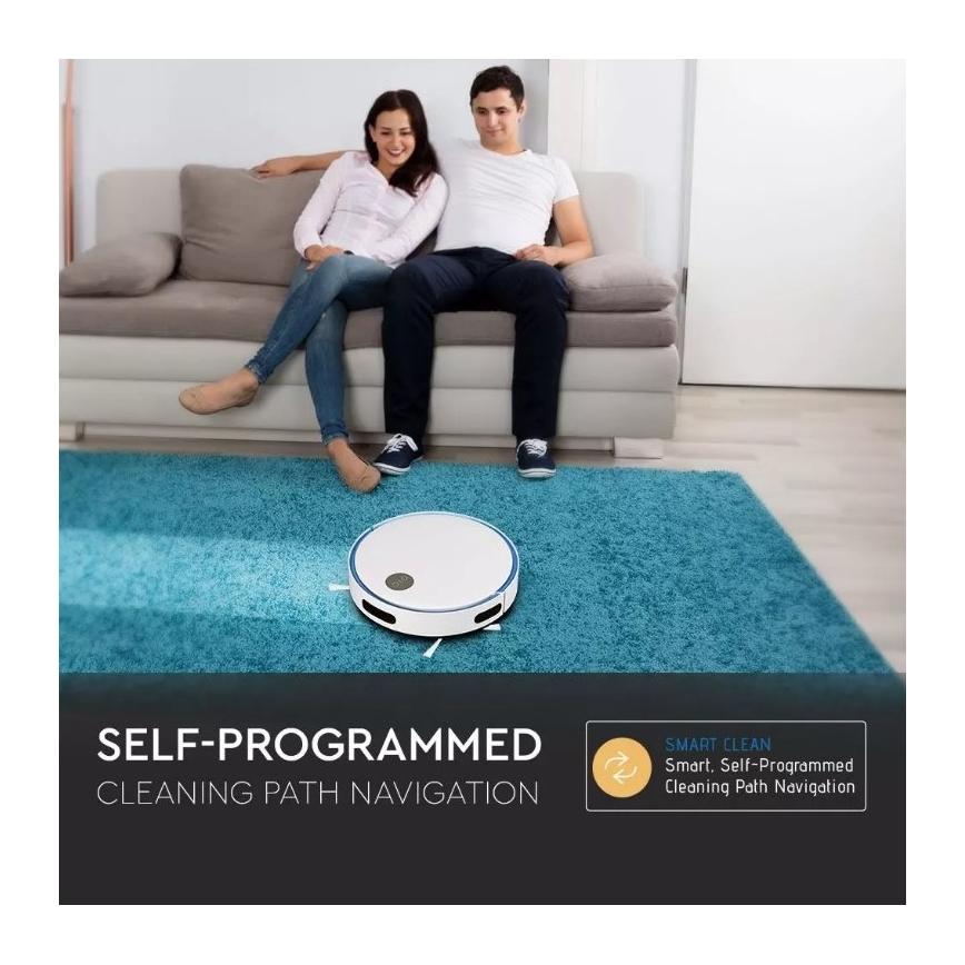 Robottolmuimeja, valge/sinine + pult