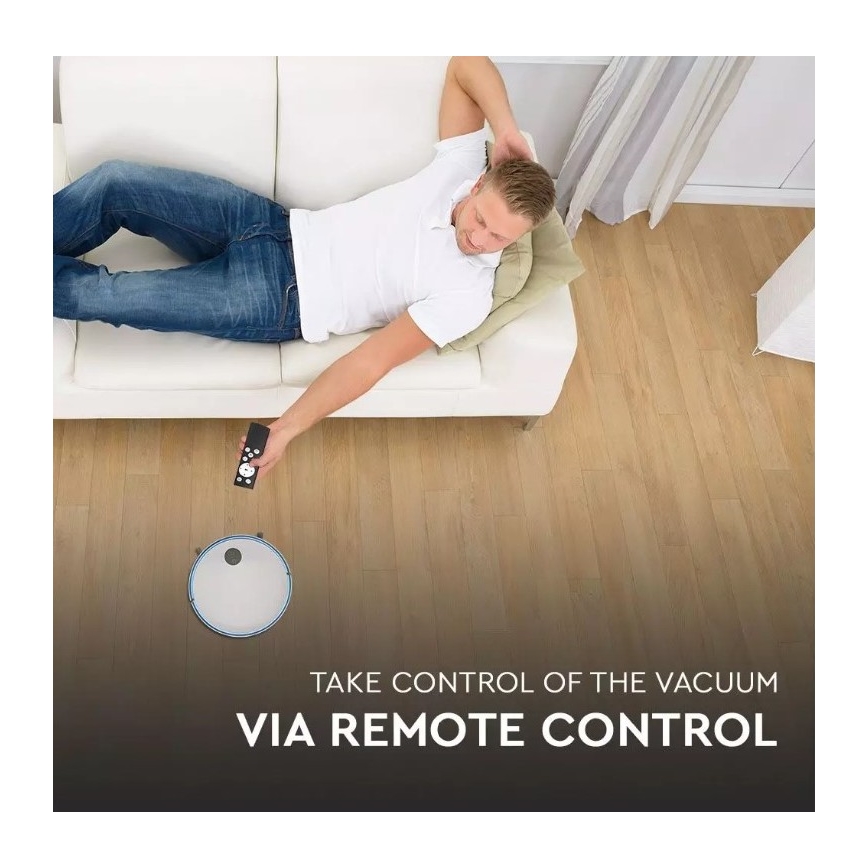 Robottolmuimeja, valge/sinine + pult