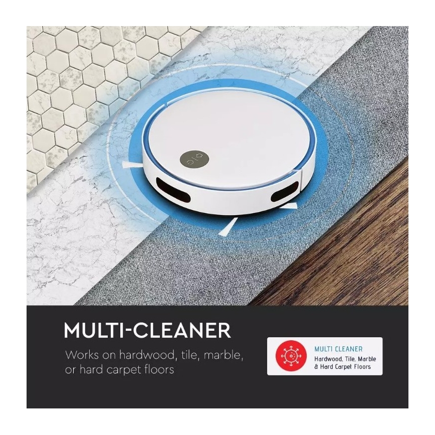 Robottolmuimeja, valge/sinine + pult