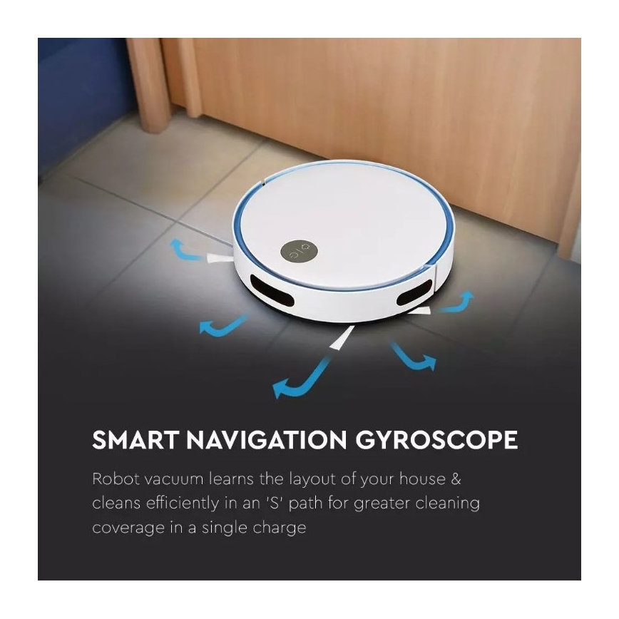 Robottolmuimeja, valge/sinine + pult