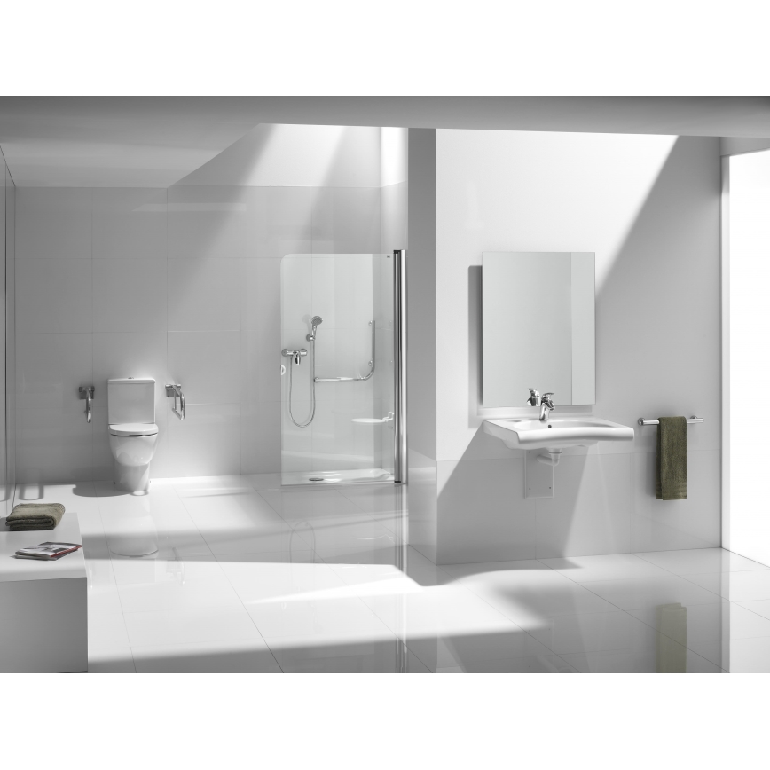 Roca A341242000 - MERIDIAN WC-loputuspaak, alumine sisend, keraamika/valge