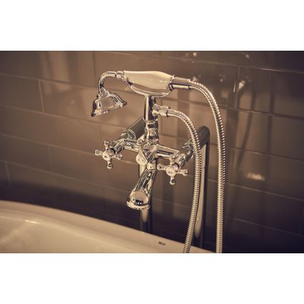 Roca A5A014BC00 - vannikomplekt segistiga CARMEN RETRO, läikiv kroom