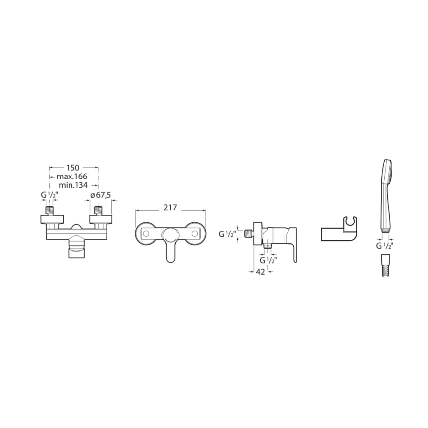 Roca A5A2009C02 - dušikomplekt koos L20 segistiga, läikiv kroom