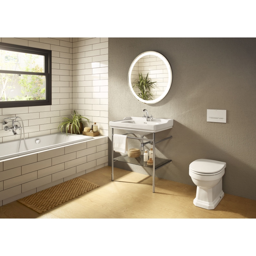 Roca A5A3A4BC00 - Valamu kraan + äravool koos ülevooluga CARMEN 17,8 cm läikiv kroom