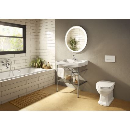 Roca A5A3A4BC00 - Valamusegisti + äravoolu komplekt ülevooluga CARMEN RETRO 17,8 cm läikiv kroomviimistlus
