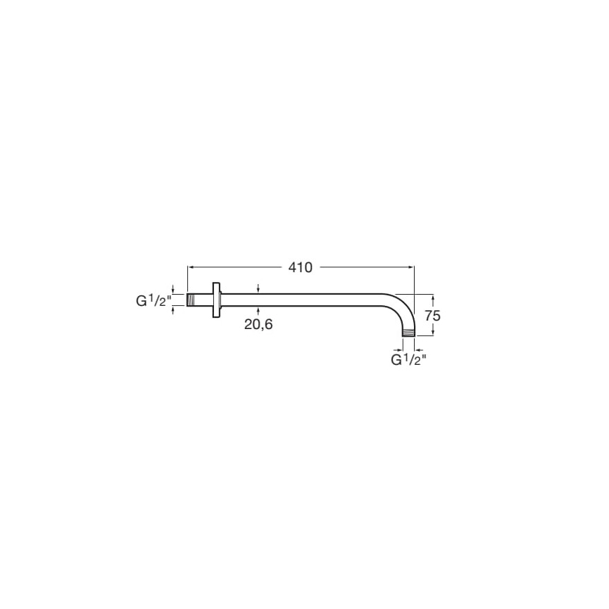 Roca A5B0250C00 - Dušivars RAINDREAM 40 cm läikiv kroom