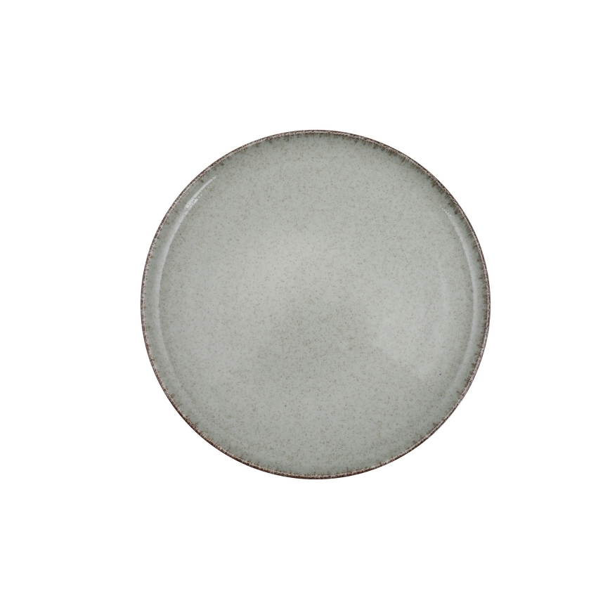 Roheline 18-osaline portselanist söögikomplekt